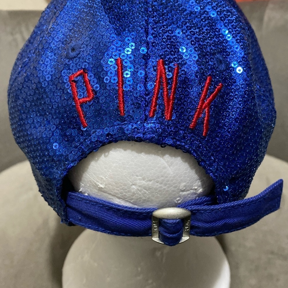 Victoria's Secret Pink Limited Edition NFL NEW YORK GIANTS NFL baller CAP HAT - Picture 10 of 15